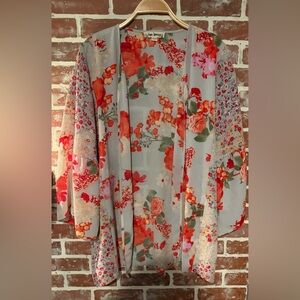 Hope Springs Bohemian Floral Colorful Kimono.